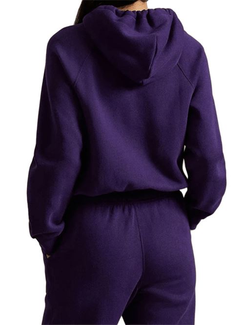 Felpa da donna in misto cotone  con cappuccio, colore viola POLO RALPH LAUREN | 211971698006